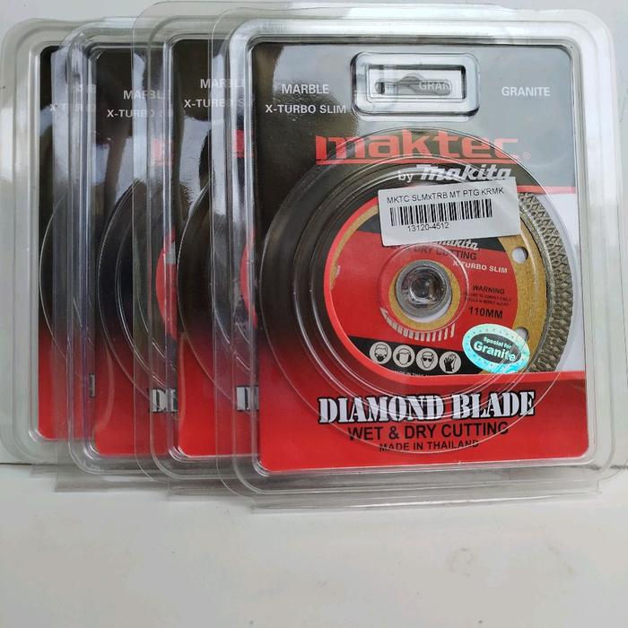 Gambar Maktec Diamond Blade, Mata Potong Granit, Mata Gerinda Makita, X-Turbo Slim, Cutting Disc 110mm, Mata Potong Marmer, Wet & Dry Cutting, Turbo Cutting Blade, Diamond Disc Universal, Blade Potong Keras, Mata Gerinda Turbo, Peralatan Konstruksi, Alat Tukang dari Tekno Power Store_NEW undefined Tokopedia