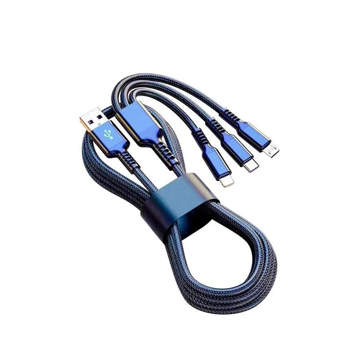 Gambar DingDong COD Kabel Data Fast Charging TDA-218 Kabel Lightning Micro USB Type C Fast Charger 3 in 1 - Kabel TDA-218 dari DingDongOfficial undefined Tokopedia