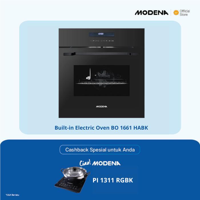 Gambar MODENA BO 1661 HABK Built-In Electric Oven + Air Fryer Feature dari BAHAGIA ELEKTRONIK undefined Tokopedia