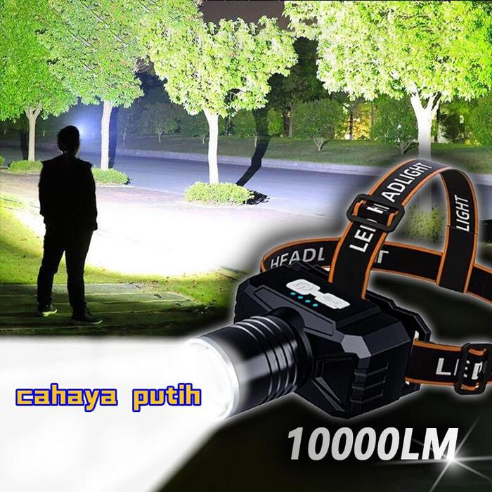 Gambar Senter Lampu Depan Isi Ulang USB, Lampu Depan Dapat Disesuaikan, Lampu Putih, Lampu Kuning Lampu LED Tahan Air, Lampu Depan Paling Terang yang Dapat Diperluas dengan Baterai, Lampu Kemah Strobo Lampu Depan Sensor Gerak - cahaya putih dari lebihdisukai undefined Tokopedia