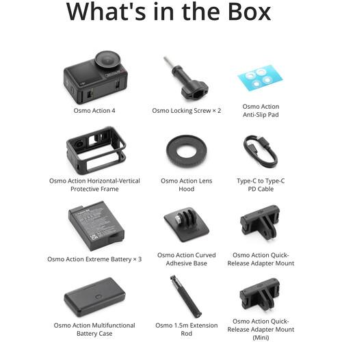 Gambar DJI Osmo Action 4 Adventure Combo - Action Camera 4K/120fps - ADVENTURE COMBO dari Dv Camera undefined Tokopedia
