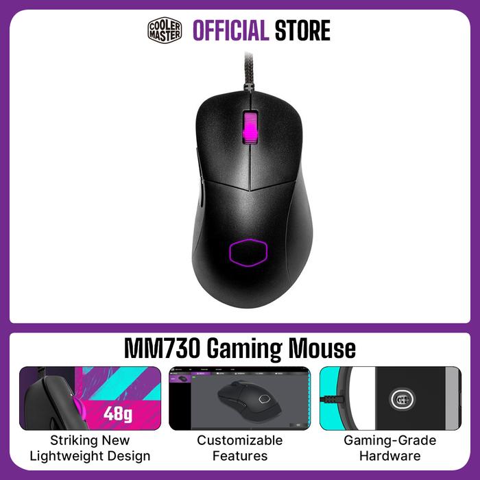 Gambar Cooler Master MM730 Gaming Mouse - Black Matte dari Cooler Master Official undefined Tokopedia