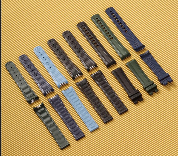 Gambar 100% Original FKM Rubber Watch Band for Omega Seamaster Aqua Terra 150 AT150 Watch Strap With Stainless Steel End Links dari ENJUUUM44 undefined Tokopedia