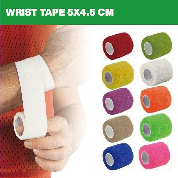 Gambar Dukungan Finger Tape / Wrist Tape untuk Mencegah Cidera Otot pada Jari saat Olahraga - Tangan - Wristape BIRU dari Raxen.id undefined Tokopedia