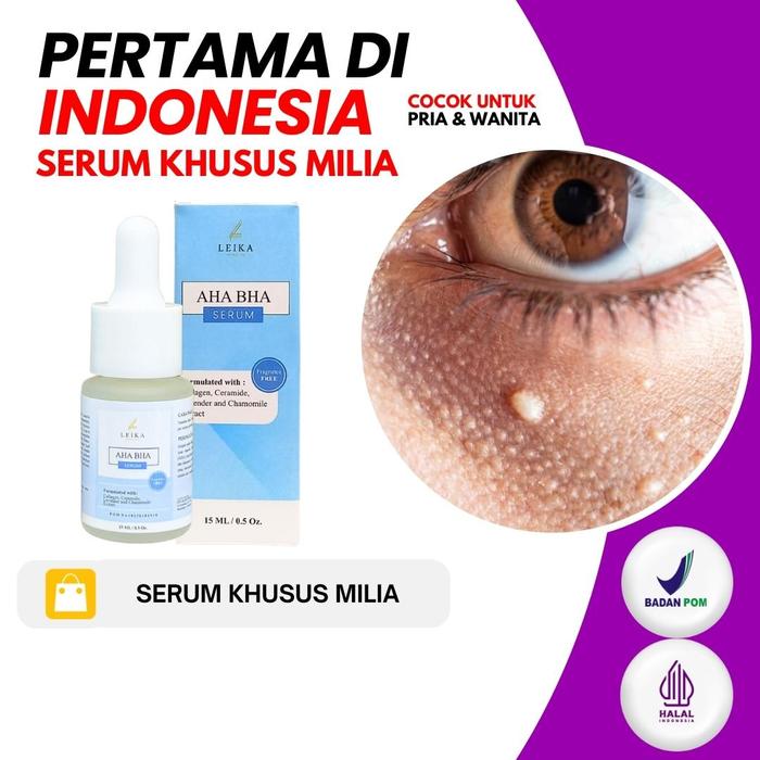 Gambar PAKET 3IN1 KHUSUS MILIA SYRINGOMA Paket 3in1 AHA BHA Serum + Night Cream + Sabun Milia Leika Skincare yang di formulasikan khusus untuk mengatasi milia serum cream Leika Skincare Serum Milia AHA BHA Leika Skincare Eksfoliasi BPOM Milia Collagen Ceramide - Serum AHA BHA dari LeikaBeautyCenter_NEW Kota Cirebon Tokopedia