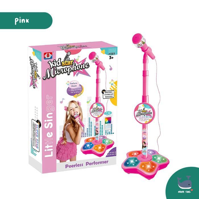 Gambar MAMA SING Toy Microphone - Mainan Mikrofon Karaoke Musik Anak Bernyanyi - Pink dari Mama Sing undefined Tokopedia