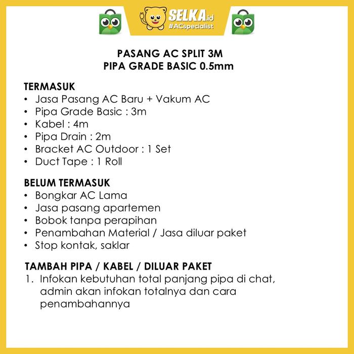 Gambar AC GREE GWC-09F5S + PASANG / 09 F5S / 09F5S AC SPLIT 1 PK INVERTER - PASANG 0.5mm dari Selka ID Specialist AC undefined Tokopedia