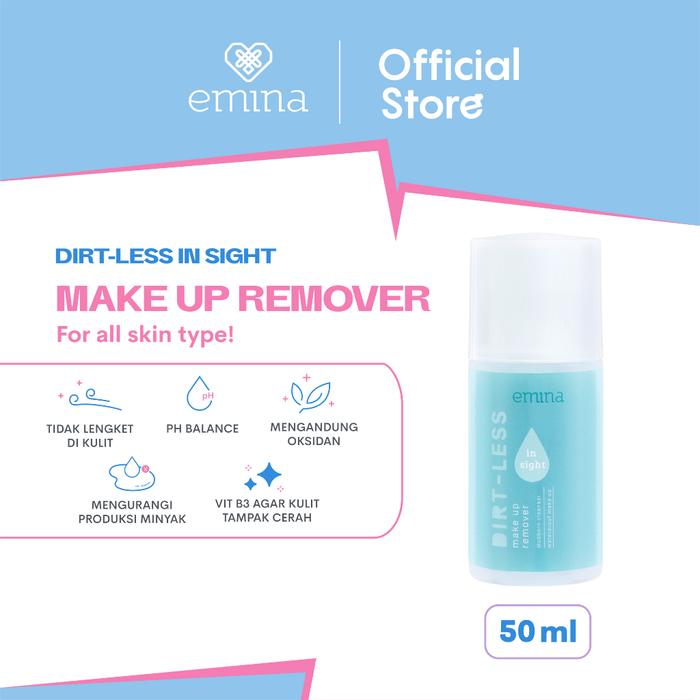 Gambar Emina Dirt-Less In Sight Make Up Remover 50 ml - Pembersih Wajah dari MK SKIN TEAM OFFICIAL undefined Tokopedia