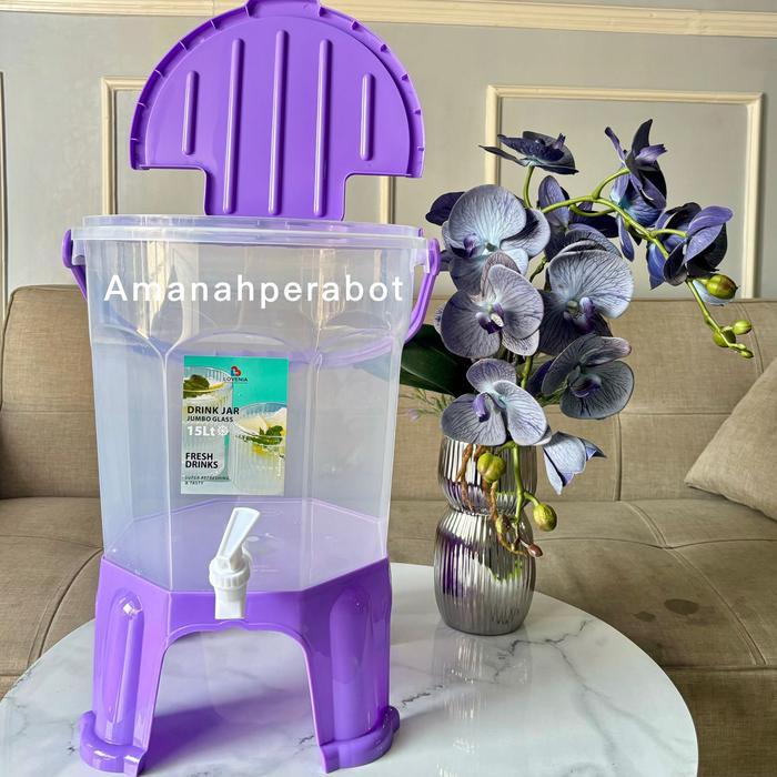 Gambar Dispenser Air Minum 12 Liter Dispenser Pasific Tanpa Gelas Dispenser Teh Poci Pasific - ungu lovenia dari Amanahperabot2 undefined Tokopedia