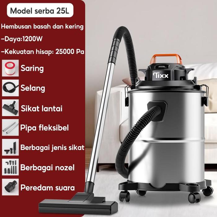 Gambar Karnaval Belanja TIXX 3in1 Vacuum Cleaner 25L 800W Sedot Basah Kering Vacum 25000Pa Blower Wet Dry Penyedot Debu - Alat Pembersih Multifungsi yang Efisien untuk Rumah Anda vacum  cleaner deerma  vacuum vacum - 25L+800W+25000Pa+13 hadiah dari Tixx official ID undefined Tokopedia