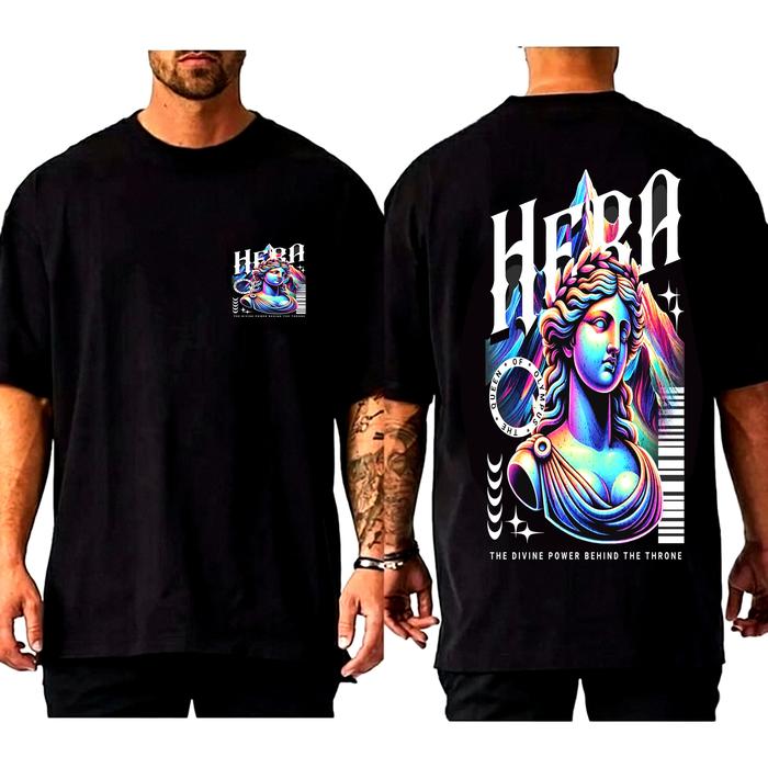 Gambar MILLANO BAJU T SHIRT / KAOS HERA THE DIVINE POWER BAJU KAUS DEWASA LAKI LAKI ENAK DI PAKAI  Oblong Distro Pendek Hitam Casual SHIRT BAND - HITAM L dari MILLANO FASHION undefined 3 Tokopedia
