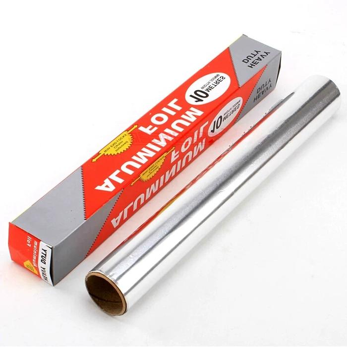 Gambar aluminium foil roll paper /Premium Baking Cooking kertas timah/Kertas Panggang Aluminium Foil Roll 30CM x 7M/Pembungkus Makanan Serbaguna - 30CM-7M dari KitchenForce undefined Tokopedia