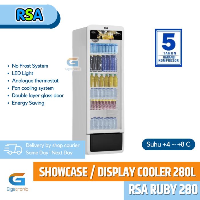 Jual RSA Display Cooler Ruby 280 / Pendingin Minuman Showcase Chiller ...