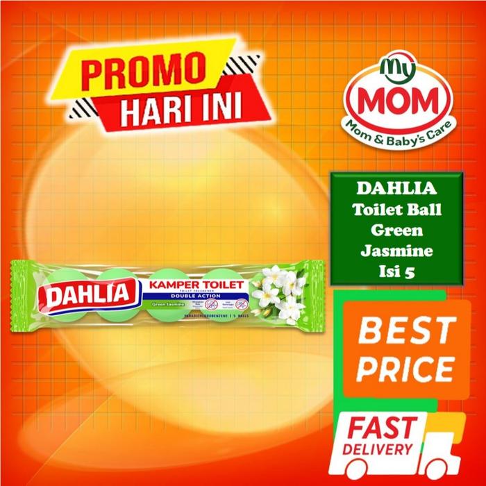 Gambar Dahlia Kamper Toilet Ball Isi 5 - Kamper Kamar Mandi - Menghilangkan Bau - Mengusir Serangga - MyMom - Green Jasmine isi 5 dari tokomymom undefined Tokopedia