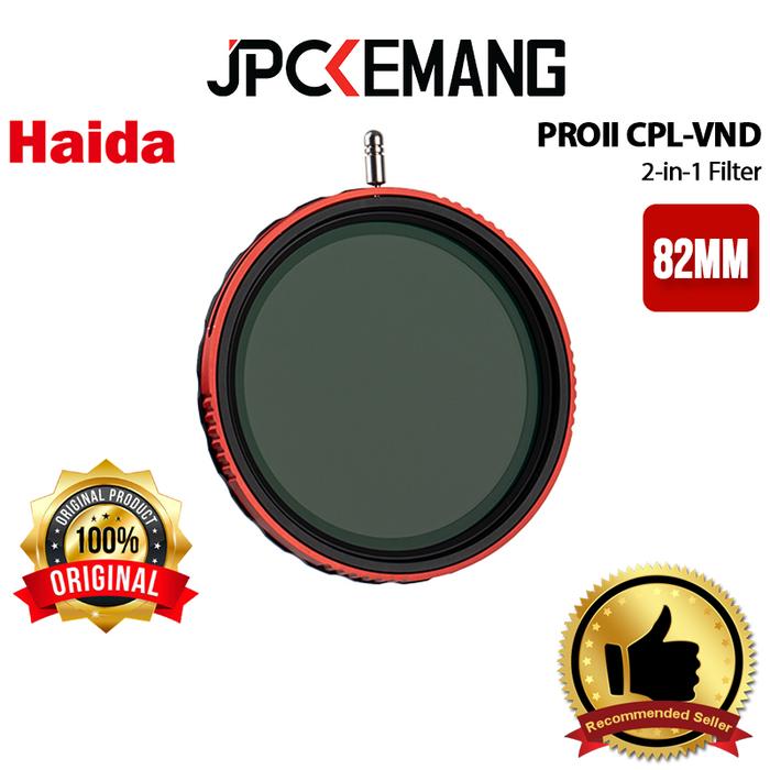 Gambar Haida PRO II CPL-VND 2in1 Filter Lens PROII Circular Polarizer Variable ND Filter Lensa HD4781 67mm 72mm 77mm 82mm Original - 82mm dari JPC Kemang undefined Tokopedia