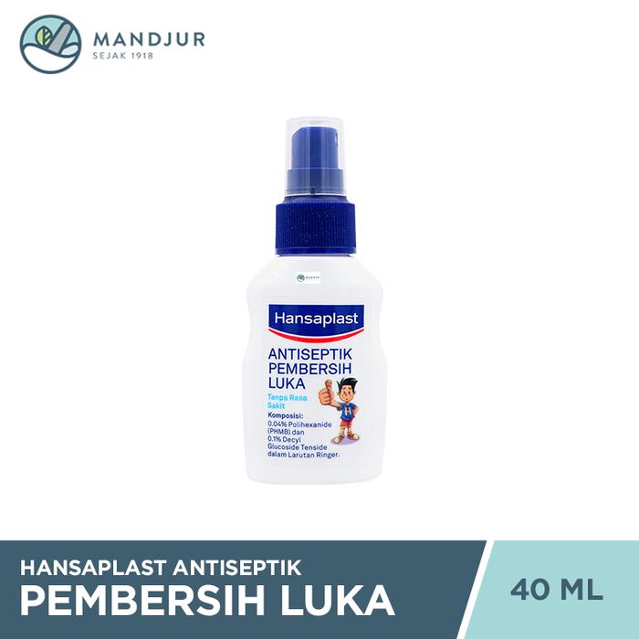 Gambar Hansaplast Antiseptik Pembersih Luka 40 mL - Pembersih Luka Tanpa Rasa Perih dari Apotekmandjurofficial undefined Tokopedia