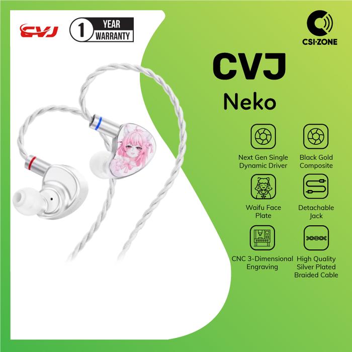 Gambar CVJ Neko Next Gen Single Dynamic Driver In Ear Monitor Earphone - Anime Limited Edition dari CSI-ZONE Kota Administrasi Jakarta Pusat Tokopedia
