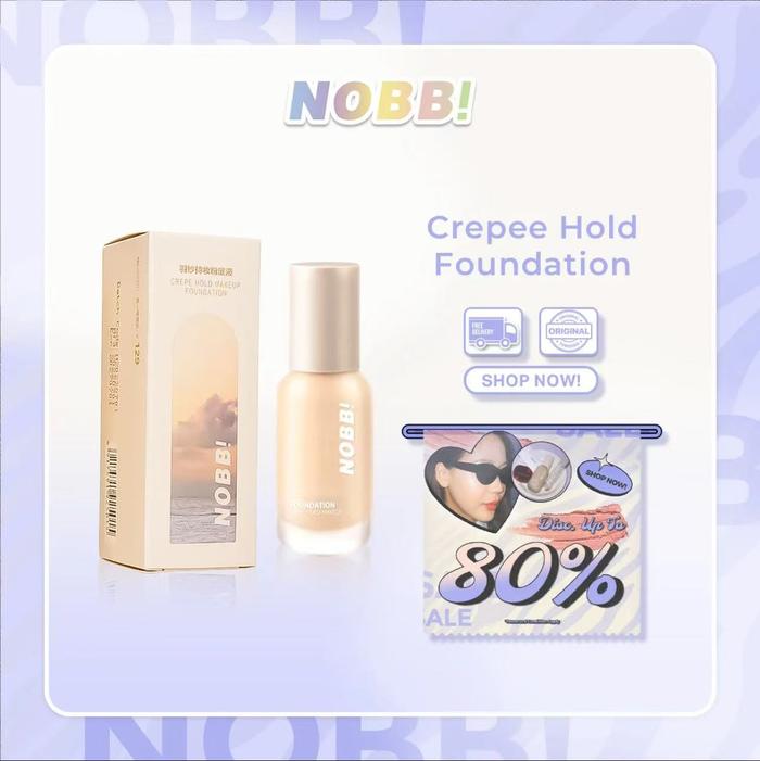 Gambar [BPOM] NOBB! Concealer cair perbaikan alas bedak riasan tahan lama, tahan air, dan tahan keringat, warna putih gading-30g dari NOBB&SOHAKI ID undefined Tokopedia