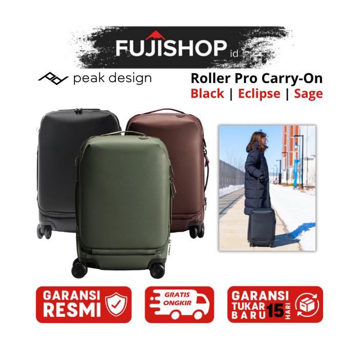 Gambar Peak Design Roller Pro Carry-On / Peak Design Roller Pro Carry On Garansi Resmi - Black dari FUJISHOPid undefined Tokopedia