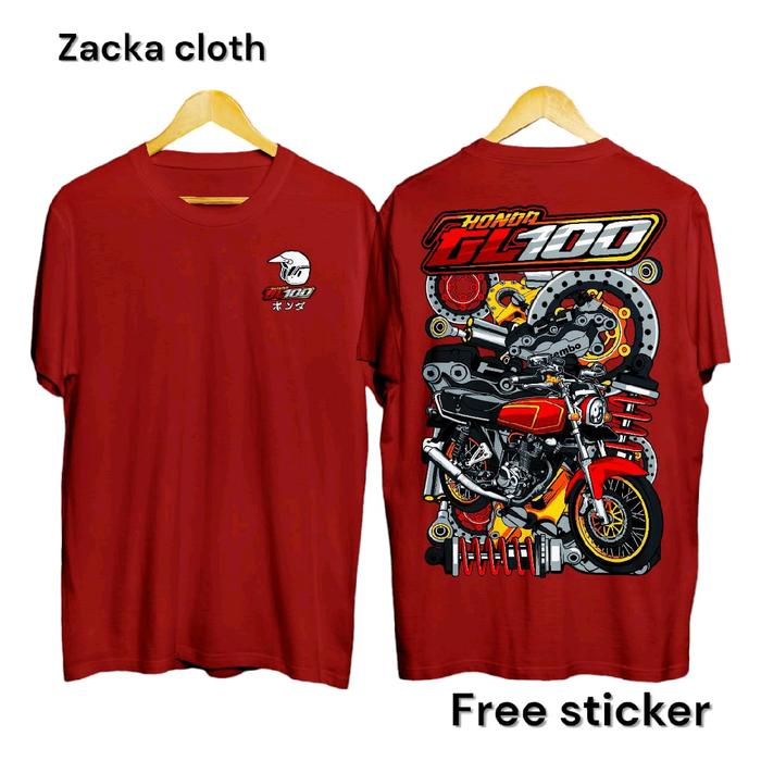 Gambar kaosgl100/kaos motor GL/KAOS MOTOR HONDA GL100/KAOS MOTOR GL 100/KAOSMOTORGL/KAOS MOTOR HEREX Gl/kaos modifikasi kaos GL 100 - merah, M dari PASUKAN SABLON undefined 5 Tokopedia