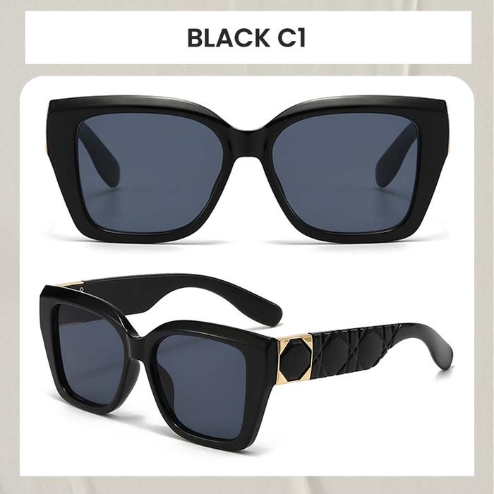 Gambar Kacamata Hitam Sunglasses Wayfarer Butterfly Anti Uv400 Fashion Wanita Berrybarton 5087 - Black C1 dari berrybarton.kacamata undefined Tokopedia