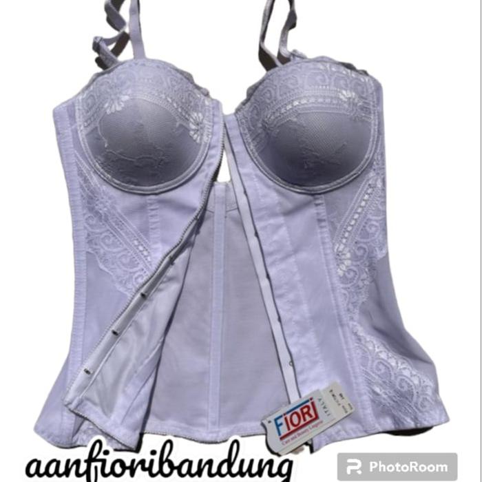 Promo FIORI Longtorso VICTORIA White Long Torso Kebaya Bali