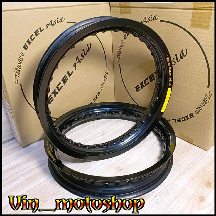 Gambar Paket Velg Takasago Excel Asia Ring 14 185 215 Hitam Made in Malaysia - Ring 14 185 & 215, hitam takasago dari vin motoshop undefined Tokopedia