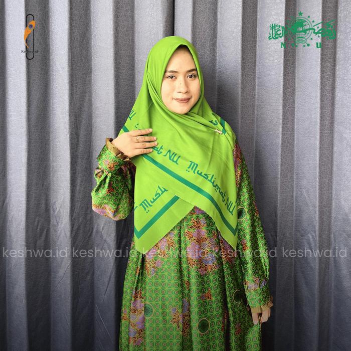 Gambar Jilbab Muslimat Fatayat NU Square Kerudung - Muslimat baby green dari Keshwa.id undefined Tokopedia