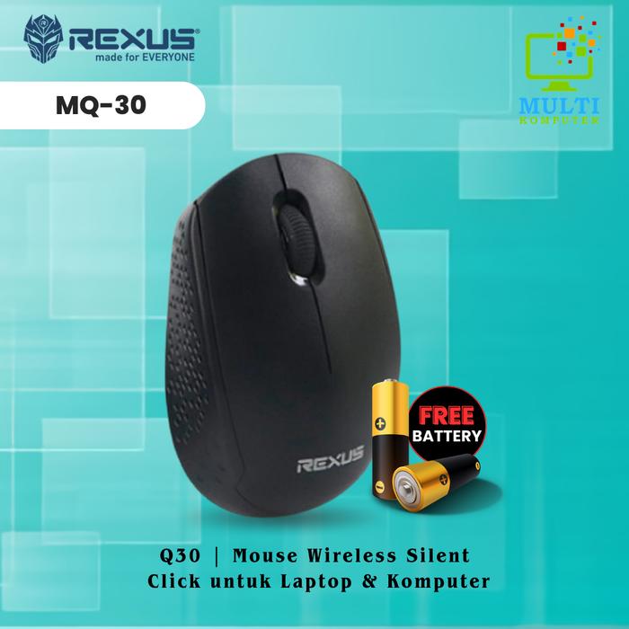 Gambar Rexus Q30 Mouse Wireless Office Silent Click - Hitam dari Multi Komputer undefined Tokopedia