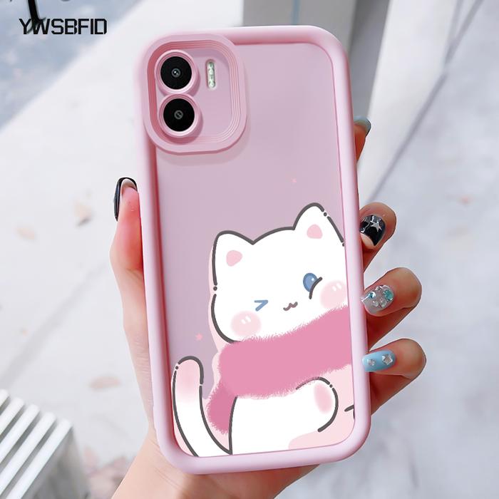 Gambar YWSBFID Casing Hp untuk Xiaomi Redmi A1 A2 Case Pola Kucing Putih Kasing Anti Drop Silikon Softcase Casing - Gaya1, Redmi A1 dari YWSBFID MALL Kab. Tangerang Tokopedia