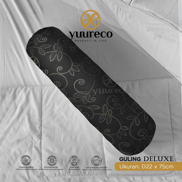 Gambar Guling Knitting Hitam Premium Deluxe Bantal by Yuureco - Guling dari yuureco undefined Tokopedia