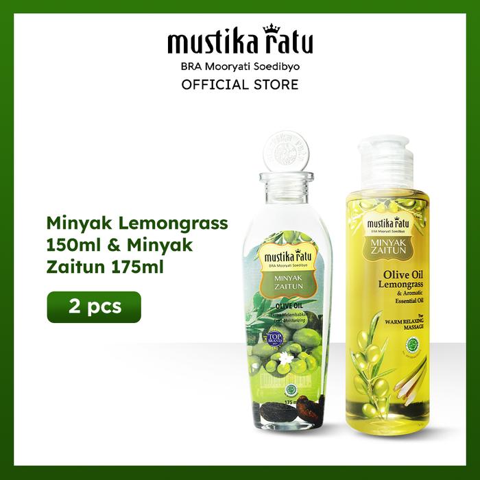 Gambar Mustika Ratu Minyak Lemongrass 150ml & Minyak Zaitun 175ml dari mustikaratuid undefined Tokopedia