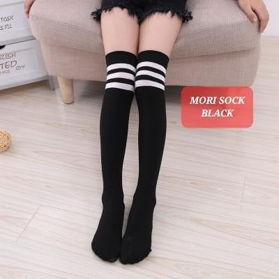 Gambar milanberry MORI SOCK KAOS KAKI PANJANG ANAK JEPANG KOREA ANIME IMPORT KPOP KEREN - BLACK - black dari milanberry undefined Tokopedia