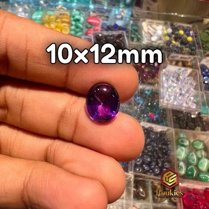 Gambar [HANYA BATU] BATU PERMATA KECUBUNG AMETHYS BUNGUR TANJUNG BINTANG - 10x12mm dari RoukiesGT undefined Tokopedia