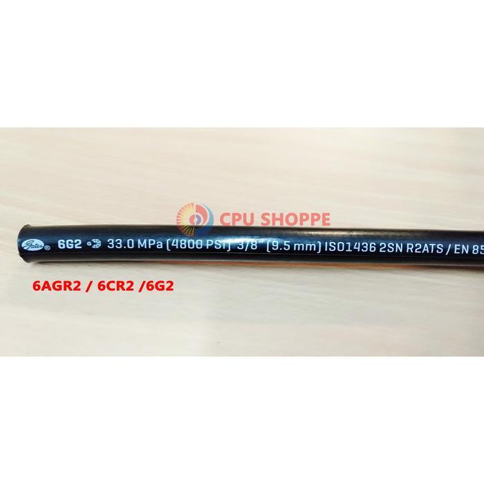Gambar HOSE HYDRAULIC GATES -3/8 IN 2 WIRE - 6CR2 - 6G2 - 6AGR2 dari camaraa shop undefined Tokopedia