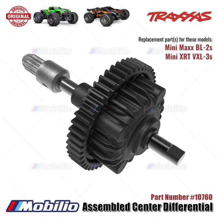Gambar Traxxas Part #10760 Assembled Center Differential RC Mini Maxx BL-2S Mini XRT VXL-3S dari Mobilio Official undefined Tokopedia