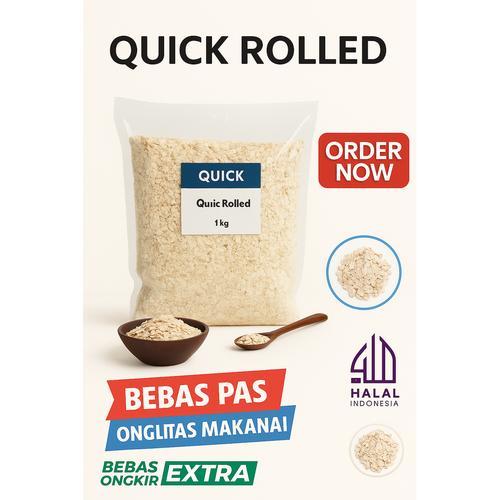 Gambar QUICK ROLLED OAT / GANDUM INSTANT 1 KG - GRANOLA AUSTRALIA HALAL 1 KG dari PALM FOOD undefined Tokopedia