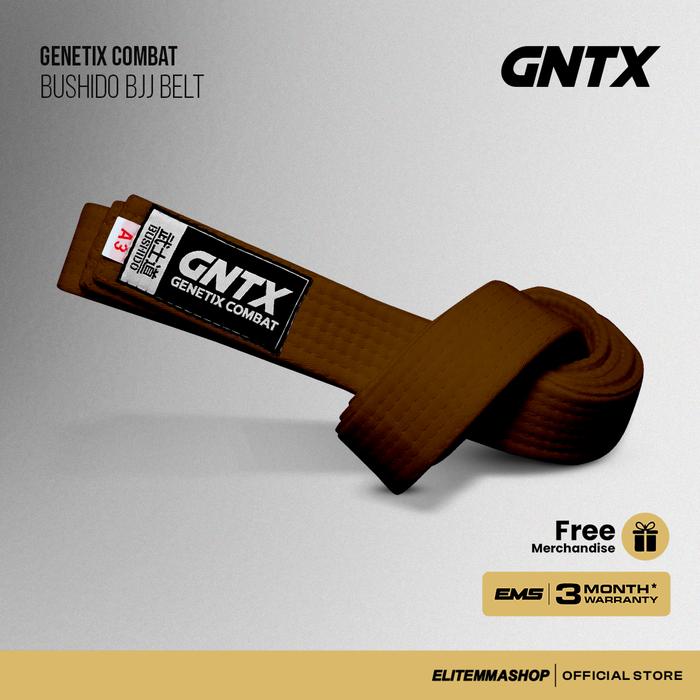 Gambar GENETIX Bushido BJJ Belt Brown Sabuk Brazillian Jiu Jitsu - A3 dari ELITE MMA SHOP undefined Tokopedia