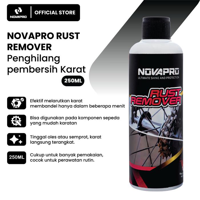 Gambar NOVAPRO Penghilang Karat Sepeda - RUST REMOVER 250 ml - Cairan Penghilang Karat Mudah & Cepat untuk Part Besi Stainless dari Novapro Official undefined Tokopedia