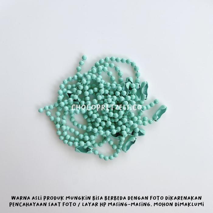 Gambar [10 PCS] Rantai Biji Lada Warna / DIY Keychain Bahan Gantungan Kunci Ballchain Warna - Mint dari chocopretzels.co undefined Tokopedia