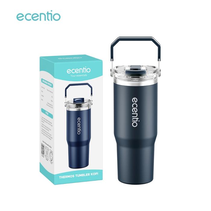 Gambar 【Outdoor】ecentio tumbler Stainless olahraga Vacuum 900ml navy briu/pink/beige/ungu outdoor sport lari Portable Tetap dingin selama 24 JAM Thermos Botol minum besar Steel Buah Termos Mug Cangkir - NAVY 900ML dari ecentio.indonesia undefined Tokopedia