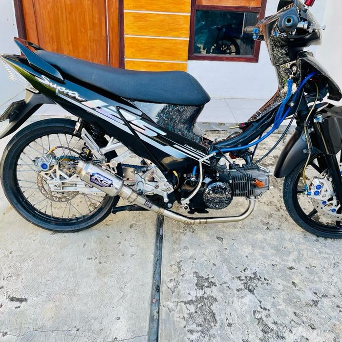 Gambar KNALPOT KOMPETISI ROADRACE SPEK MP2 mp4 Jupiter z1 Supra x125 Vega Original R2 muffler Motorcycle Slincer - Fullset Jupiter dari r2 muffler undefined Tokopedia