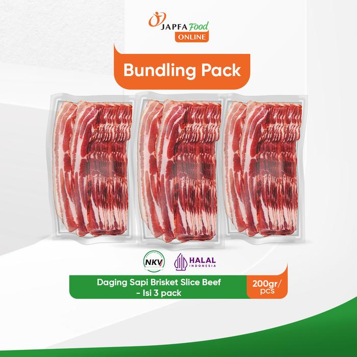 Gambar Brisket Slice Beef 200gr - Isi 3 pack dari Japfa Food Online undefined Tokopedia