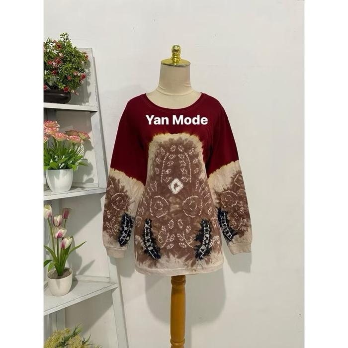 Gambar Kaos Sasirangan Panjang Oblong - XXXL dari Yan Mode_NEW undefined Tokopedia