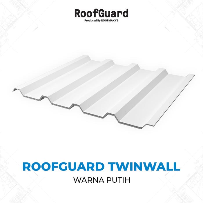 Gambar Atap Roofguard produced by Roofmaxxs Twinwall Lite 10 mm - Double Layer - Putih Bluish, 770 mm, 100 cm dari Roofmaxx Roof Store undefined Tokopedia