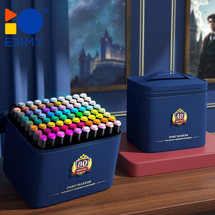 Gambar ENMY Acrylic Marker 80 Warna Tas Gaya Akademik Kain dari powerrtgf undefined Tokopedia