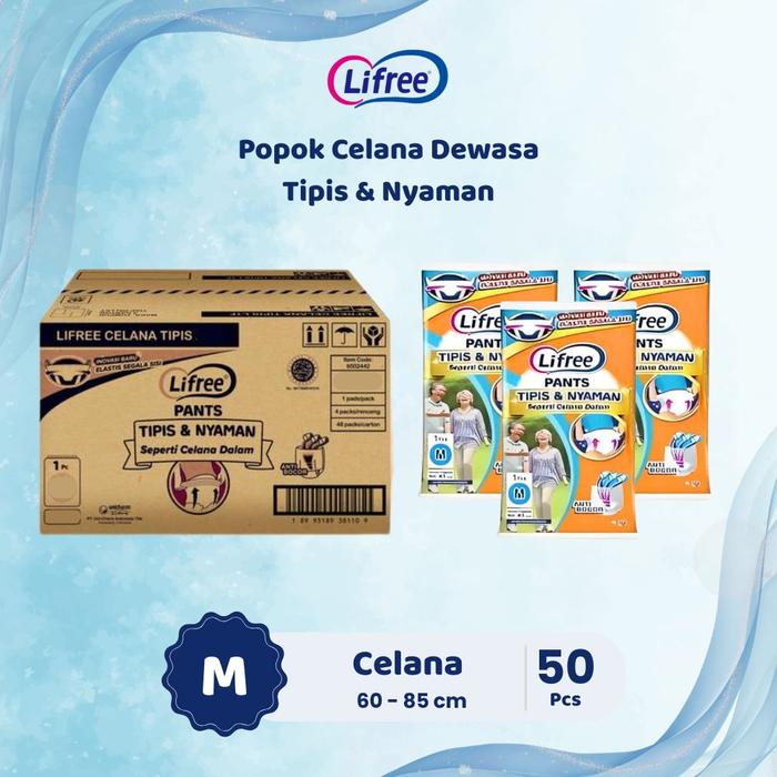 Gambar 50 Buah !! LIFREE Pants Popok Celana Dewasa M/L/XL pempers - M dari Lifree Store undefined Tokopedia