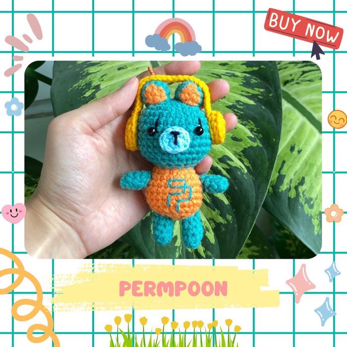 Gambar PermPoon Pond Phuwin Crochet Keychain dari cutesyproject undefined Tokopedia