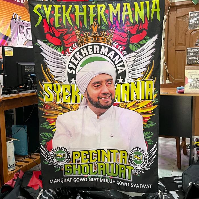 Gambar BENDERA SHOLAWAT HABIB SYECH TERMURAH LANGSUNG KIRIM - 1, 120x80 dari GANS CUSTOM MERCHANDISE undefined Tokopedia