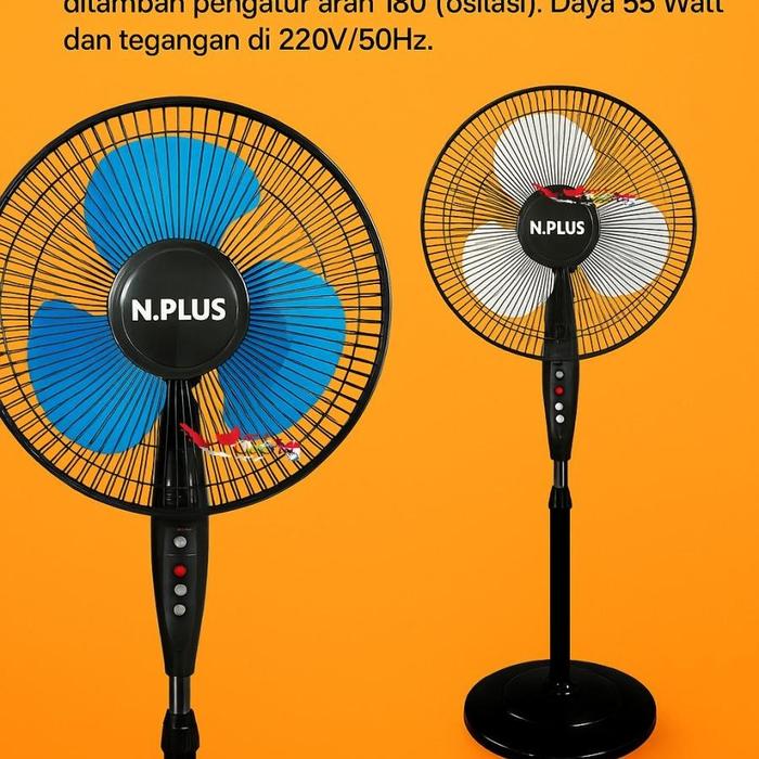 Gambar STAND FAN NATIONAL PLUS kipas angin berdiri 16 inch standfan motor - Berdiri 16inch dari Co&id undefined Tokopedia